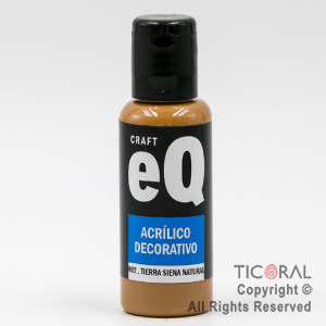 ACRIL.DECOR.EQ 802 TIERRA SIENA NATURAL 50ML X 6 UNIDADES